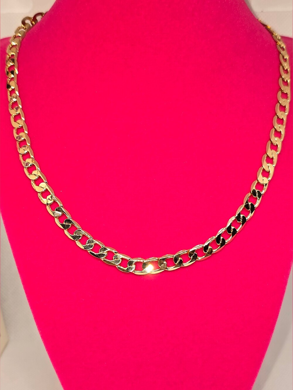 Miami Cuban Classic 14K Premium Gold Plated Finish Chain Necklace - Unisex 18in